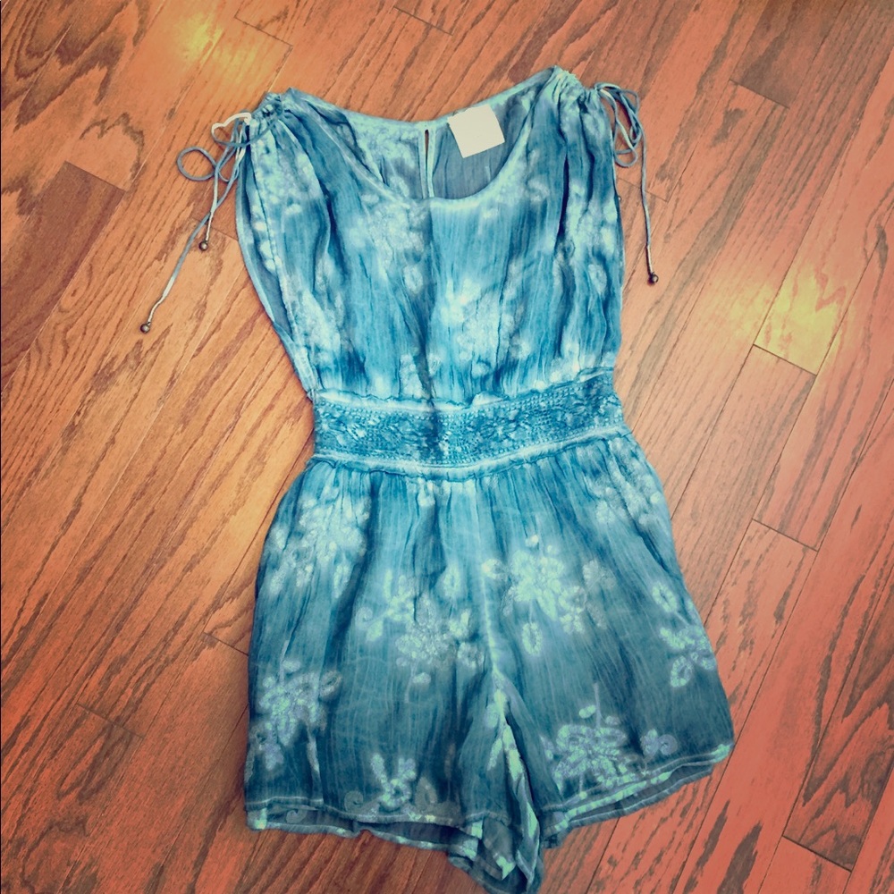 [Sold] Free People Blue Floral Romper NWOTMedium
